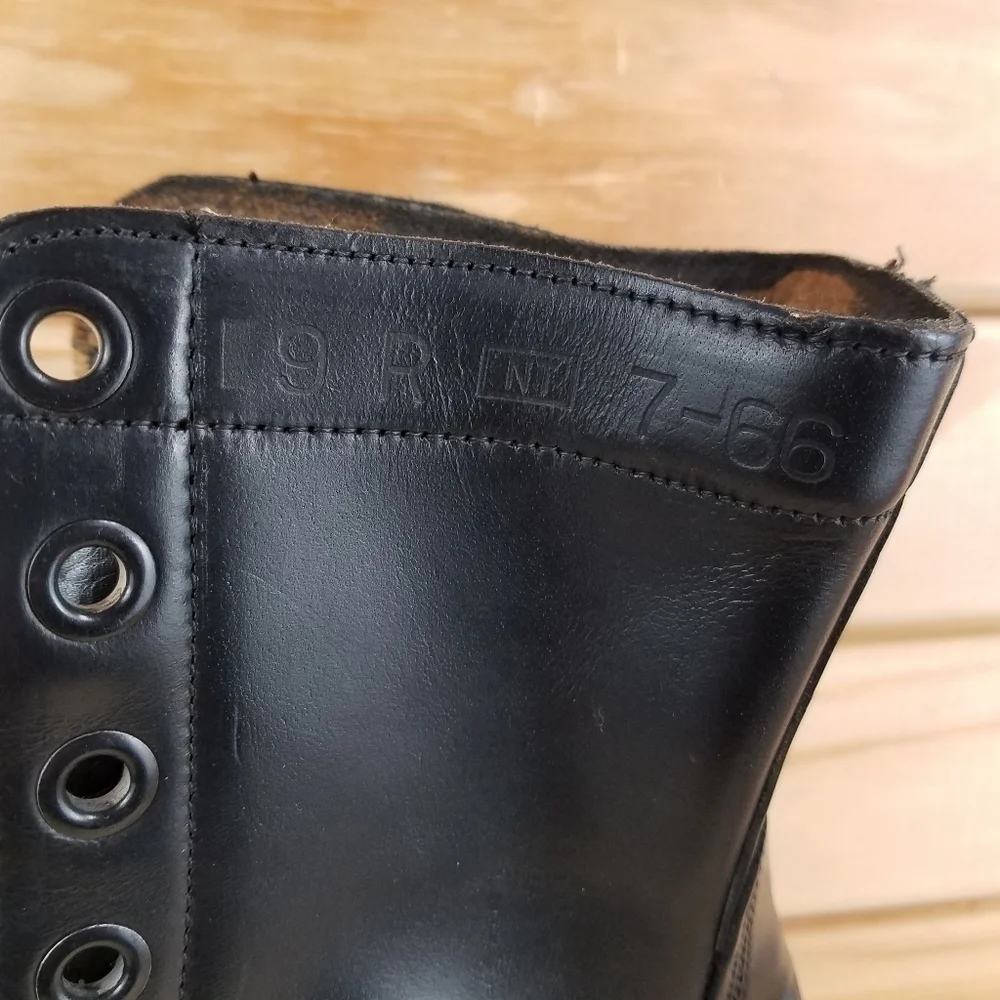 VTG Cumberland Shoe Corp 1966 US Army 9 REG Combat Military Boots GOODYEAR Soles